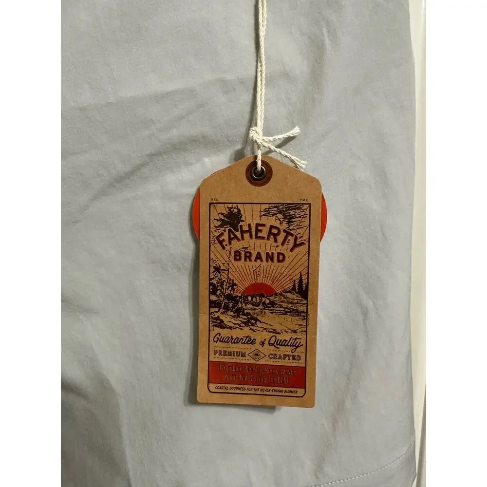 Faherty men's belt loop‎ all day shorts 7'' stone size 42 NEW $98